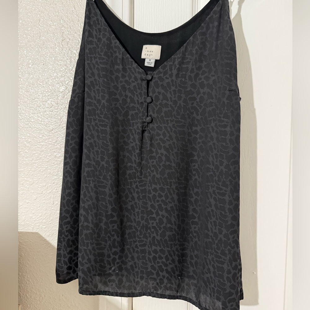 Calvin Klein Women's Black Patterned Blouse